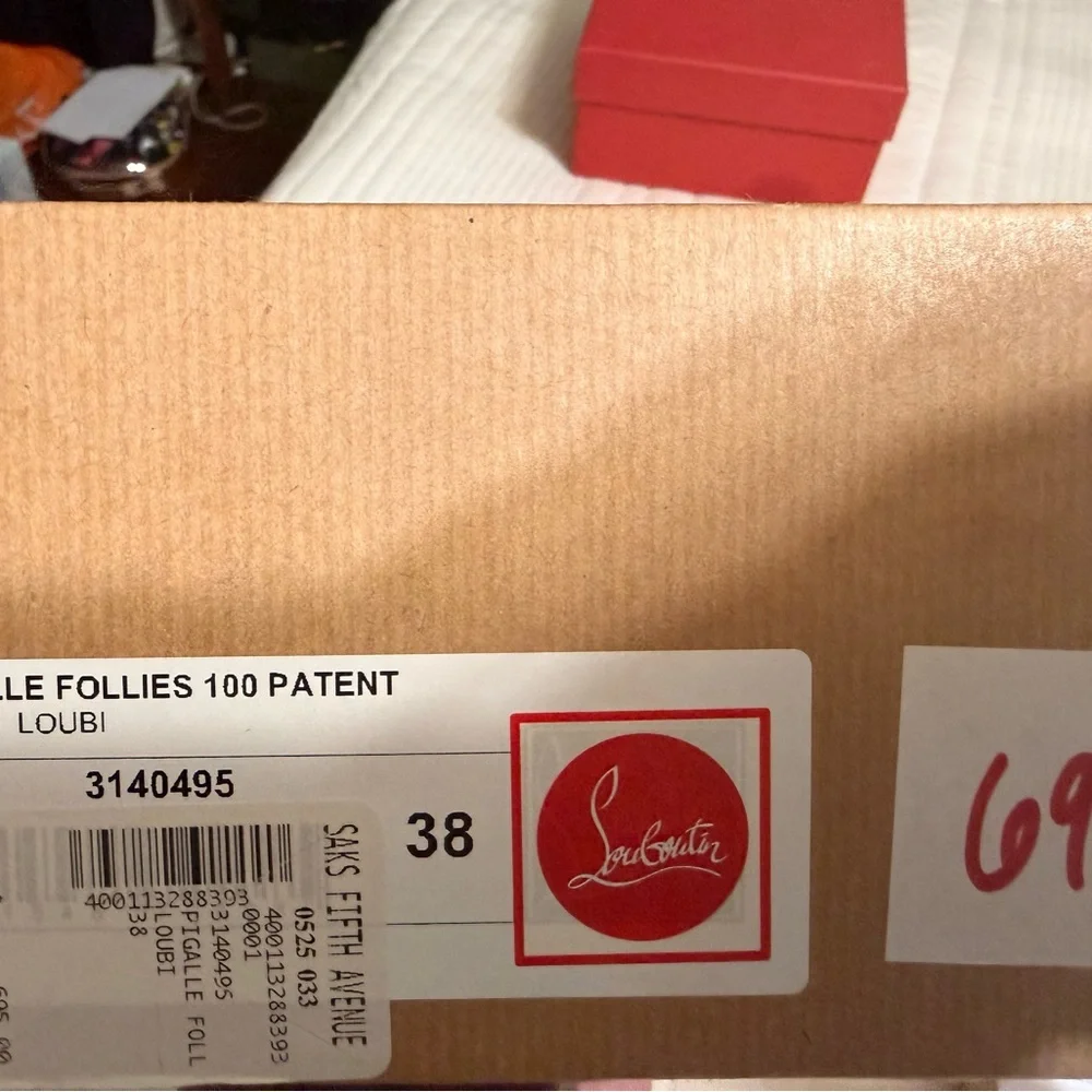 Christian Louboutin Red Patent Leather Heels - Picture 9 of 9